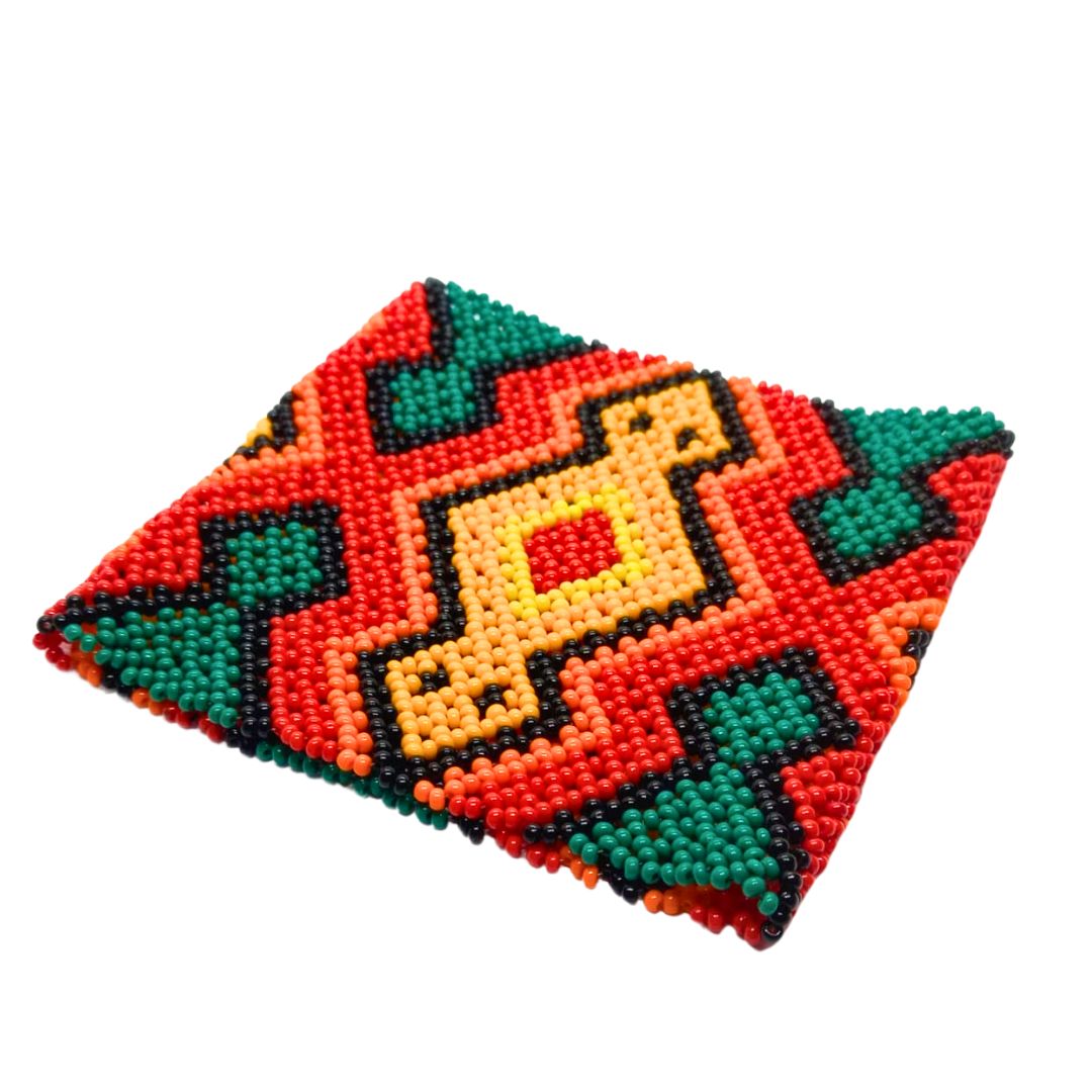 Pulseira de Miçangas Arte Indígena Elástica | Fulni-O | 1277