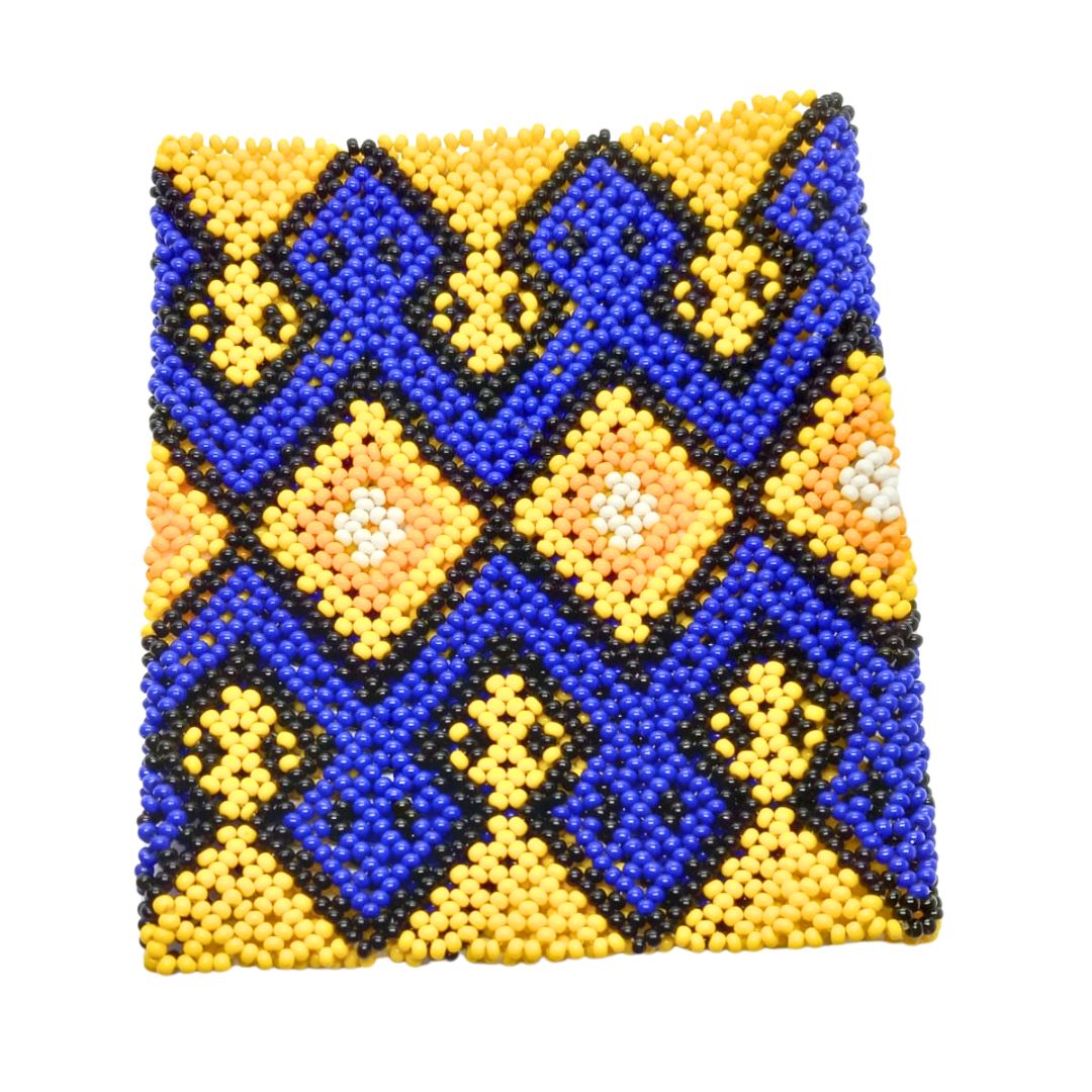Pulseira de Miçangas Arte Indígena Elástica | Fulni-O | 1283