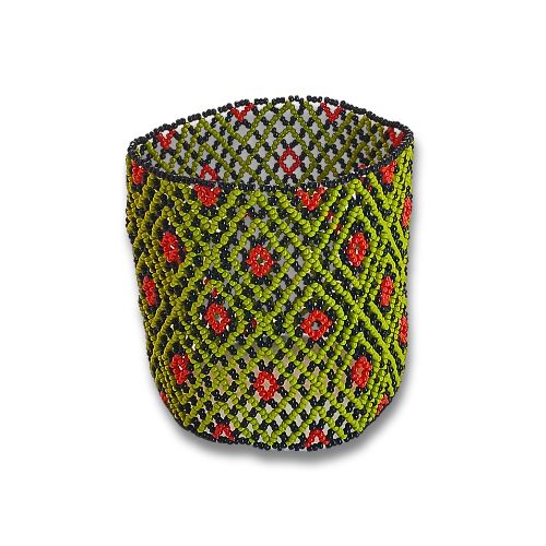 Pulseira de Miçangas Arte Indígena Elástica | Waura | 969