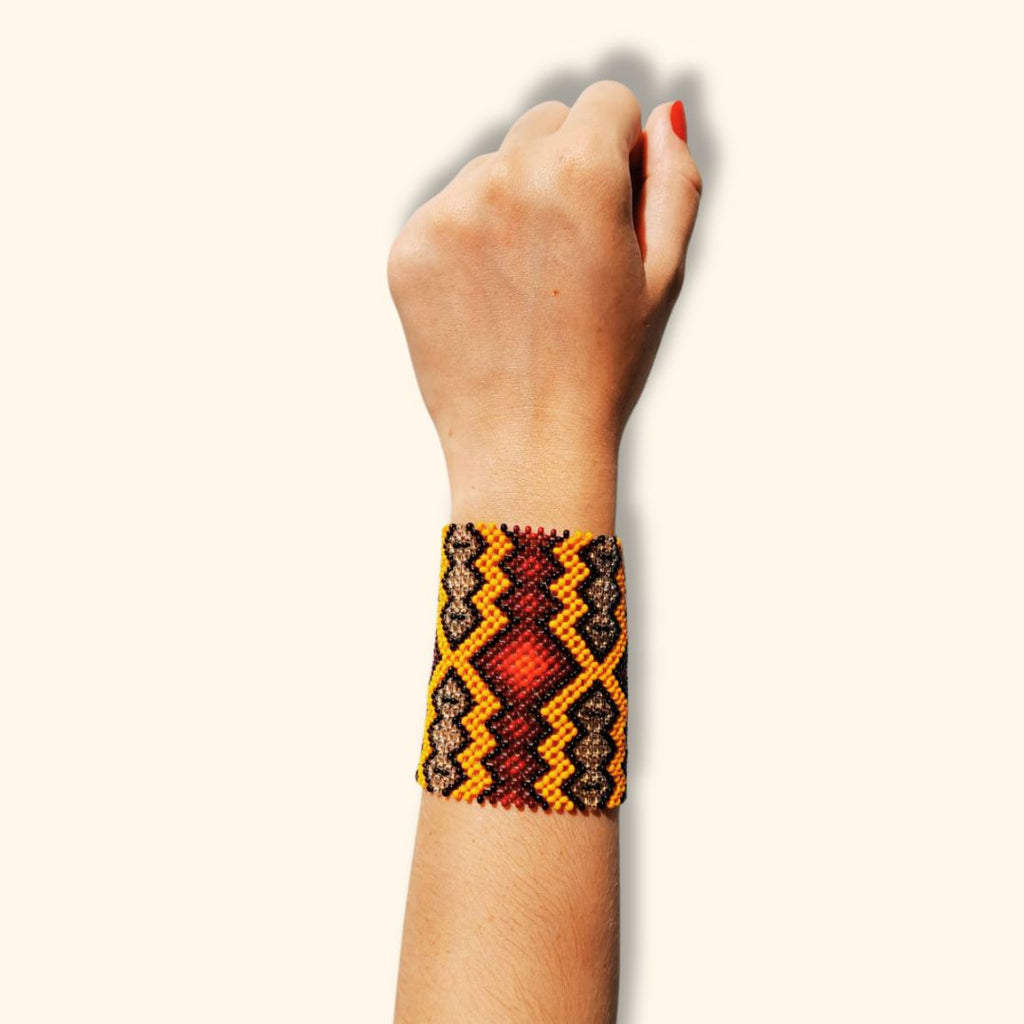 Pulseira de Miçangas Arte Indígena | Etnia Yawanawa | 1175