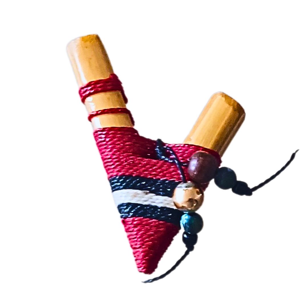 Kuripe Linha Coral Waxed com Miçangas - Bambu - SKU130737