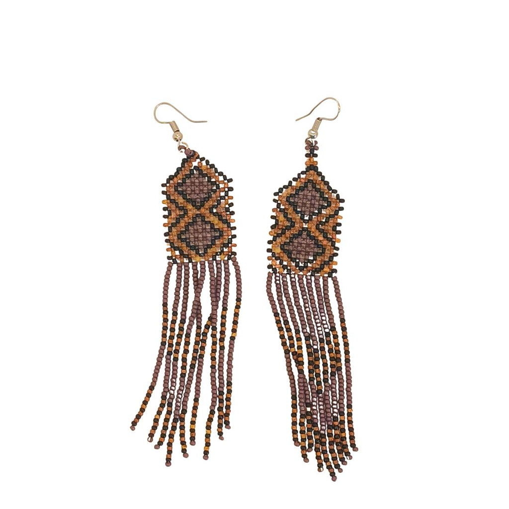 Kit colar, brincos e pulseira de Miçangas Arte Indígena | Waura | 1250