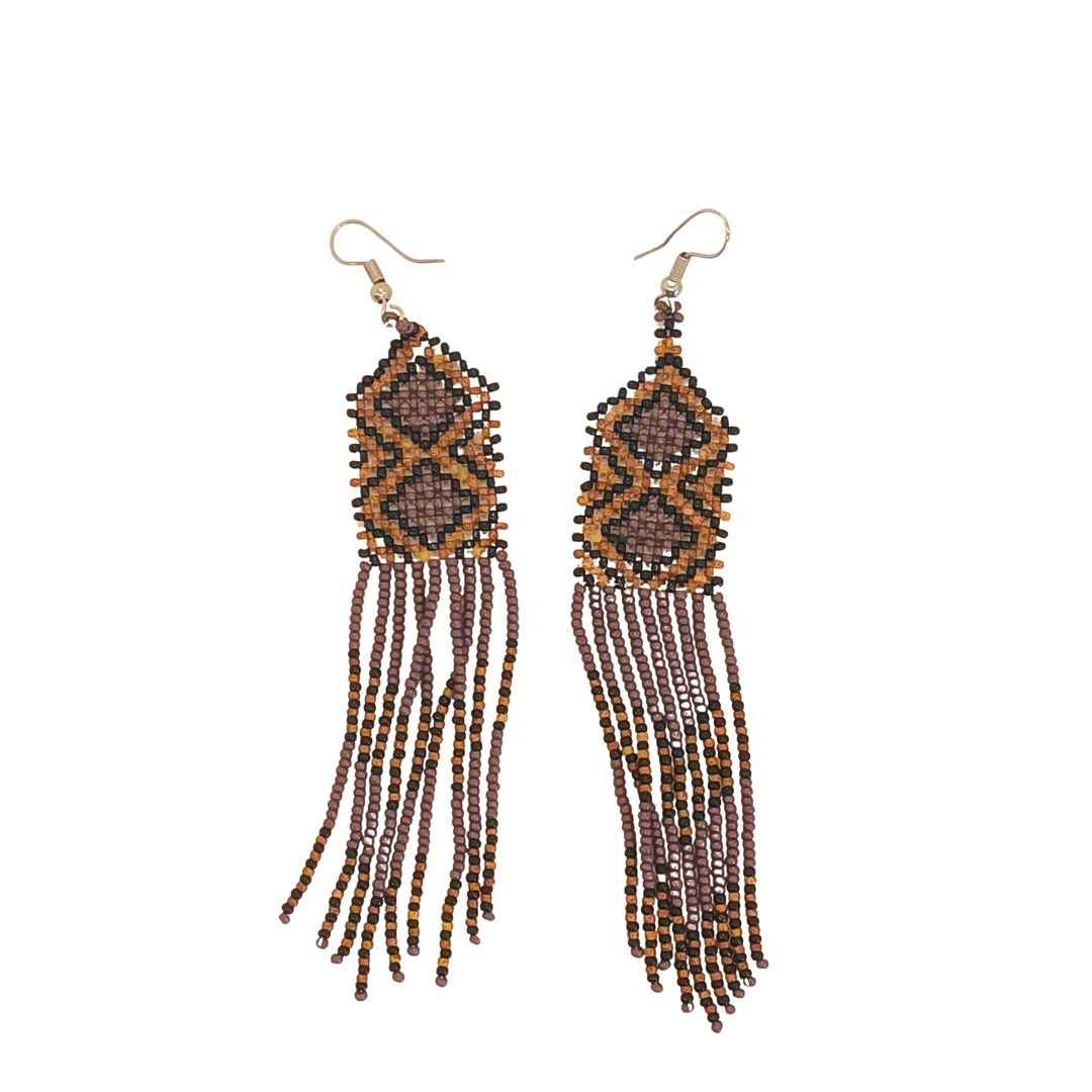 Kit colar, brincos e pulseira de Miçangas Arte Indígena | Waura | 1250