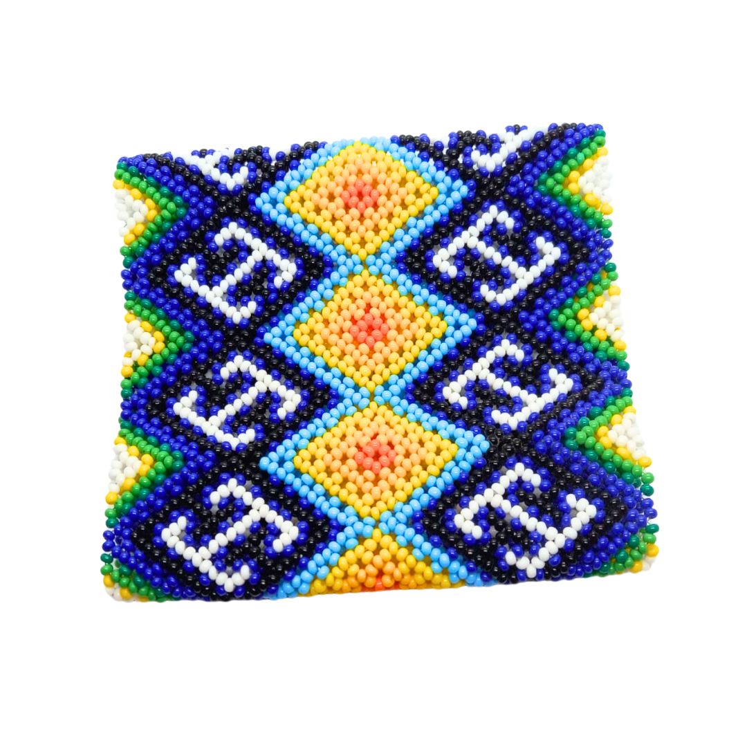 Pulseira de Miçangas Arte Indígena Elástica | Fulni-O | 1281