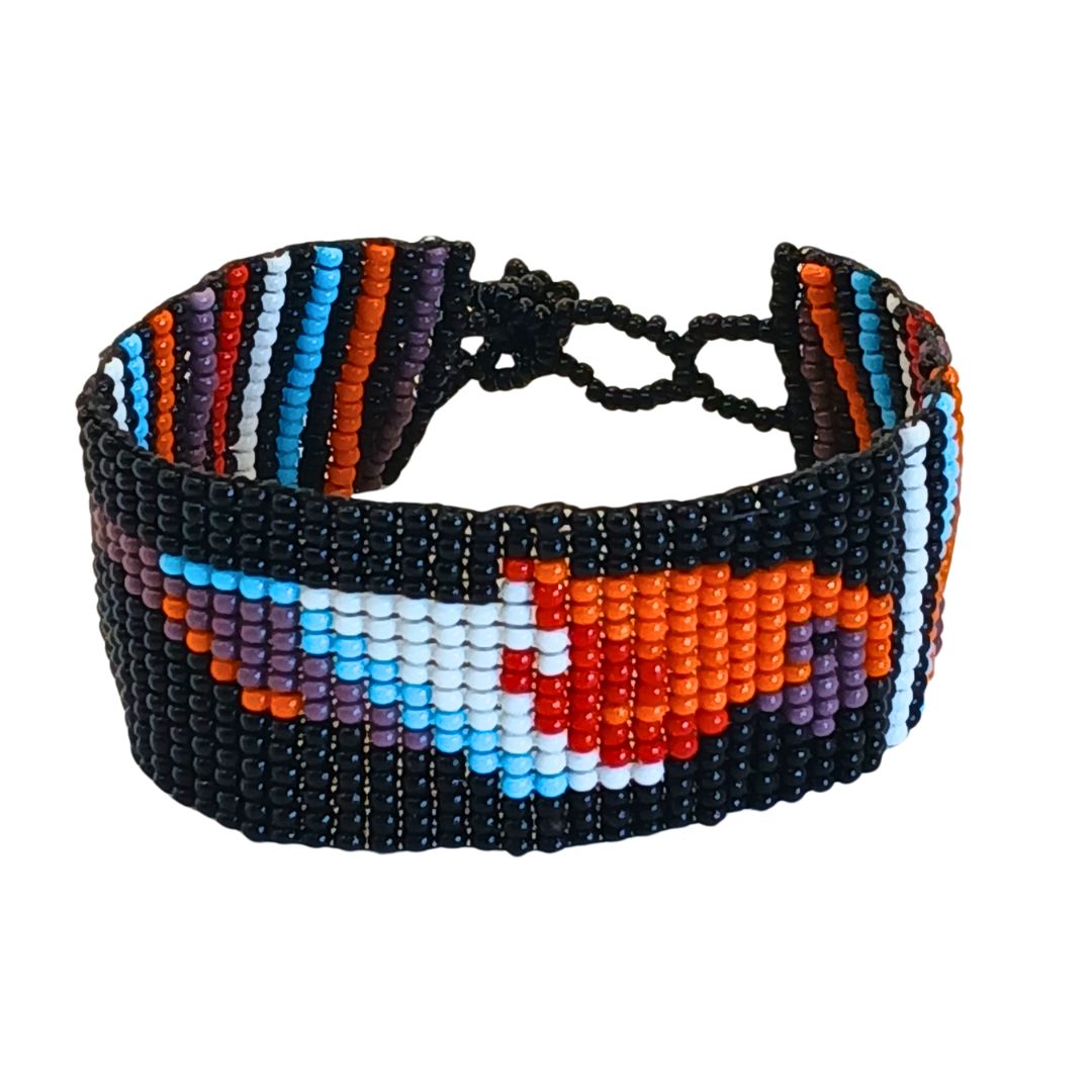 Pulseira de Miçangas Arte Indígena Aberta | Kaxinawa | 4483