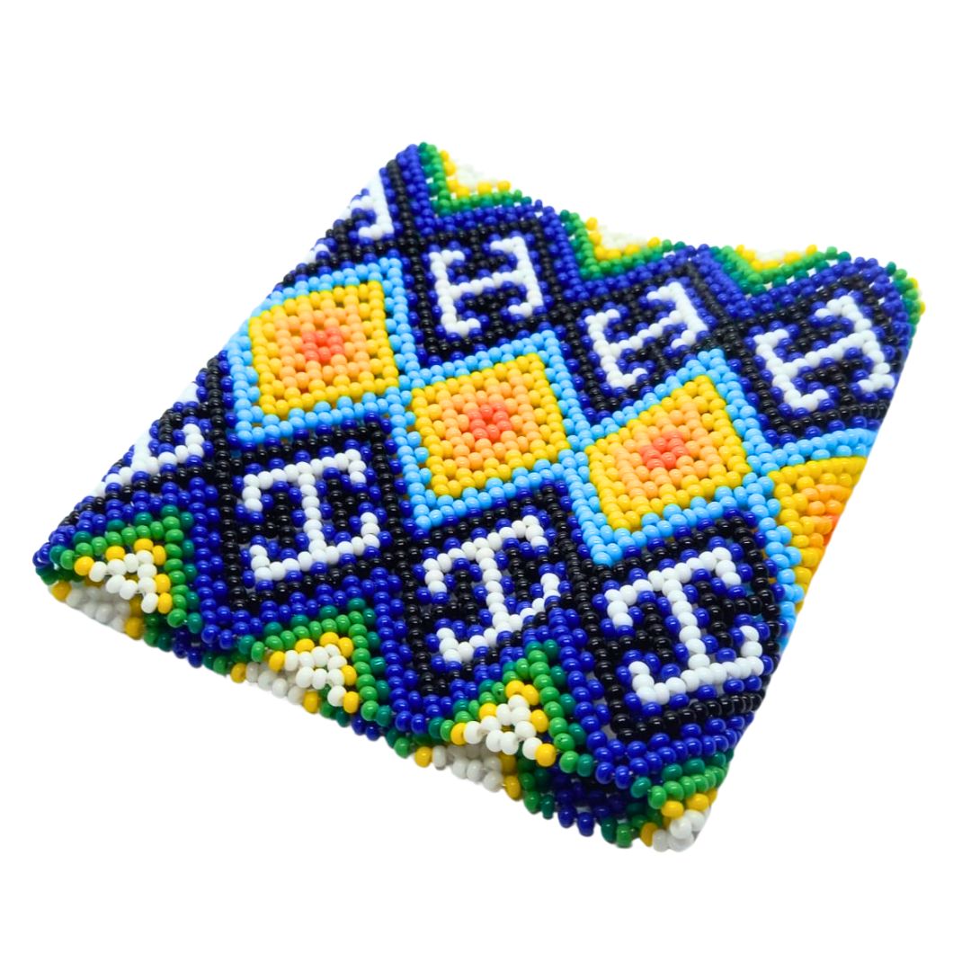 Pulseira de Miçangas Arte Indígena Elástica | Fulni-O | 1281