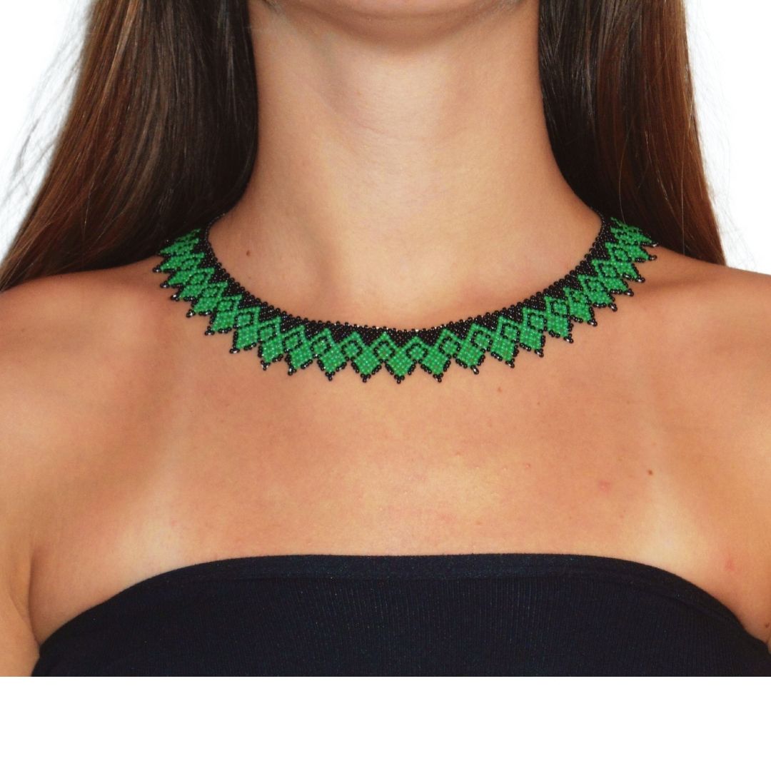 Colar de Miçangas Arte Indígena | Waura | 1245