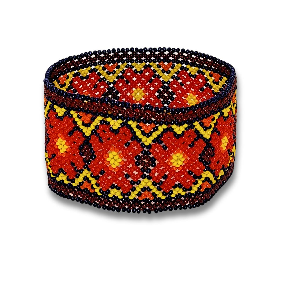 Pulseira de Miçangas Arte Indígina | Canela | 132117