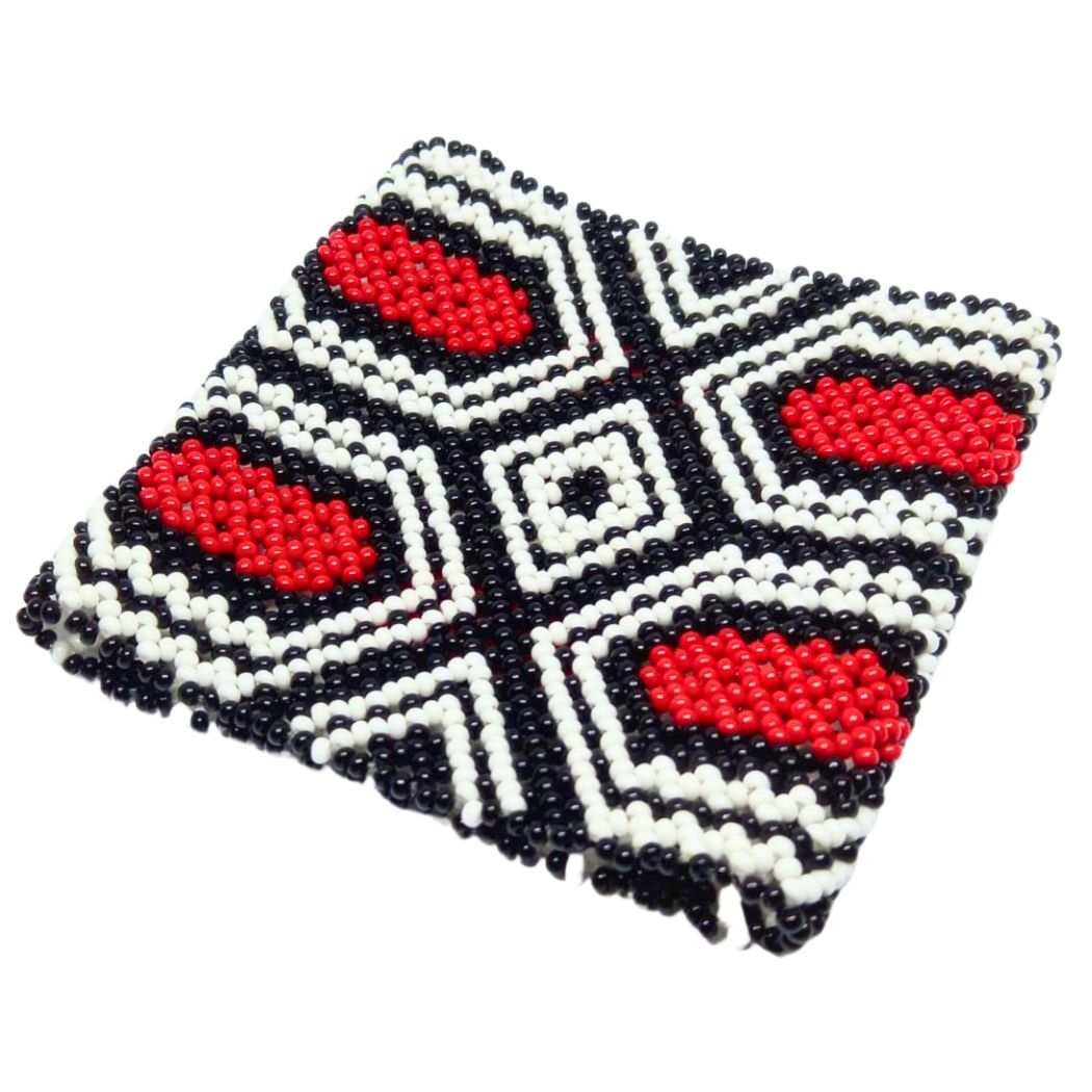 Pulseira de Miçangas Arte Indígena Elástica | Fulni-O | 1289