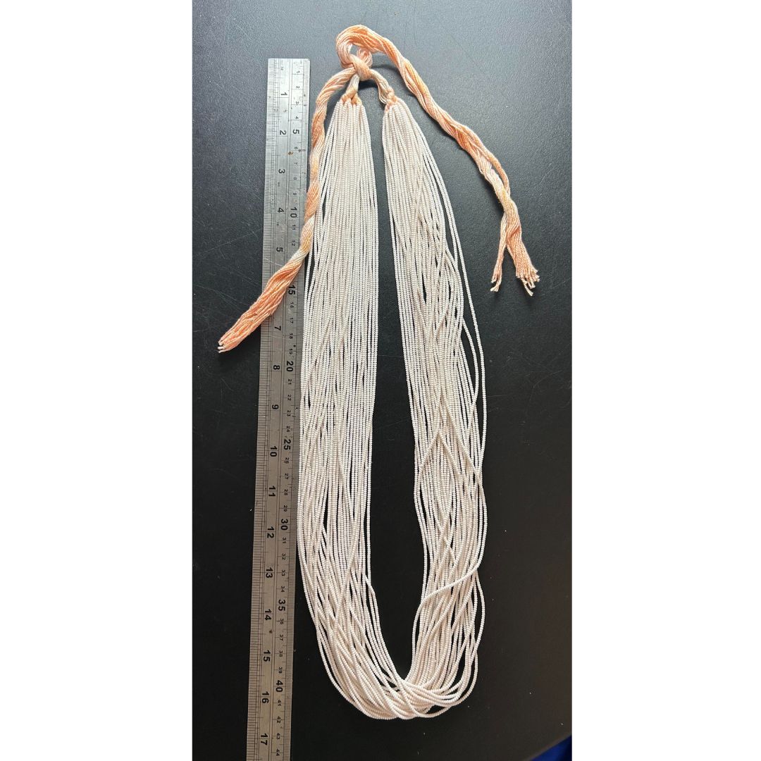 Colar de Miçangas Branca Arte Indígena | Waura| 32 V