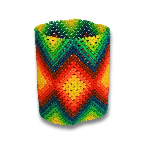 Pulseira de Miçangas Arte Indígena Elástica | Fulni-O | 1267