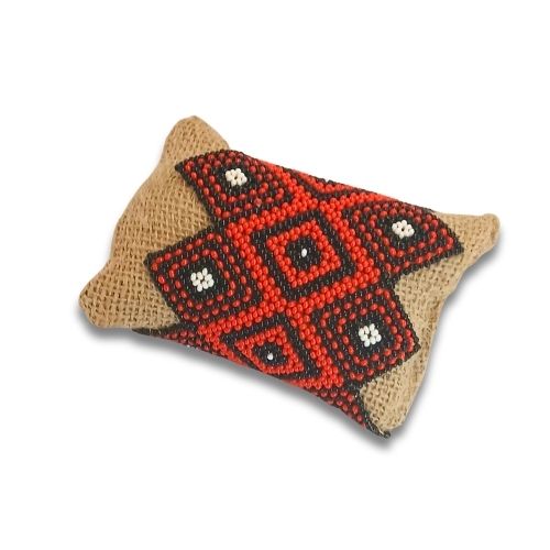 Pulseira De Miçangas Arte Indígena Elástica | Waura | 973