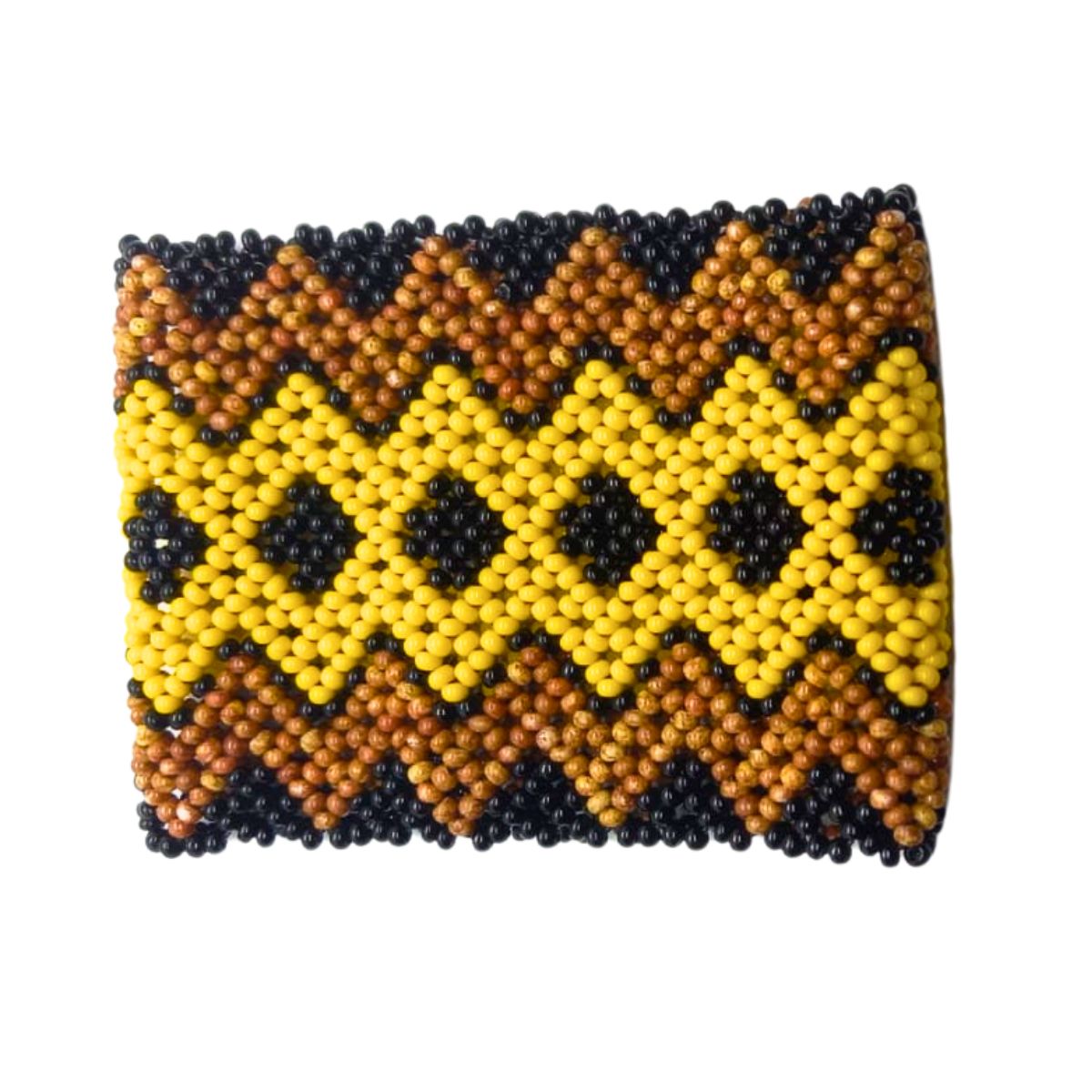 Pulseira de Miçangas Arte Indígena Elástica |Waura| 1369