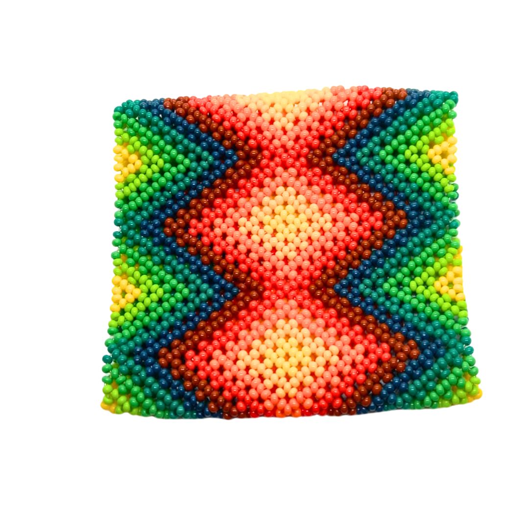 Pulseira de Miçangas Arte Indígena Elástica | Fulni-O | 1267