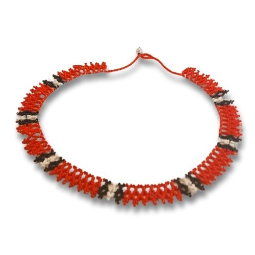 Colar de Miçangas Arte Indígena Rainha | Waura | 1517