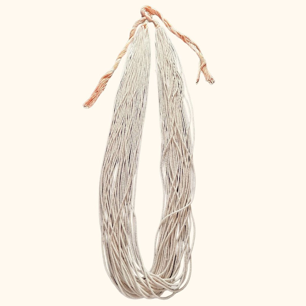 Colar de Miçangas Branca Arte Indígena | Waura| 32 V