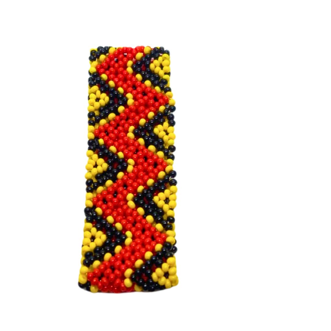 Pulseira de Miçangas Arte Indígena Elástica | Etnia Kaxinawa | 1193