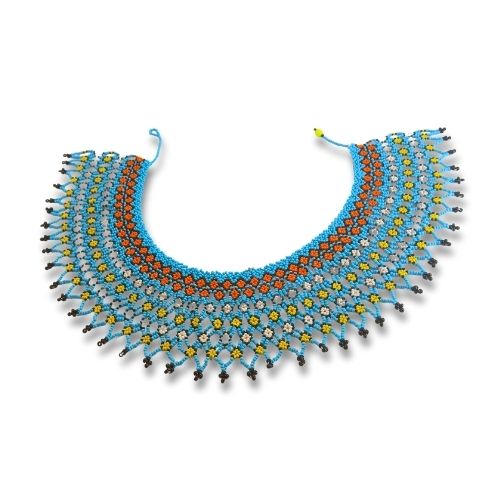 Colar de Miçangas Arte Indigena  Rainha |Waura| 909