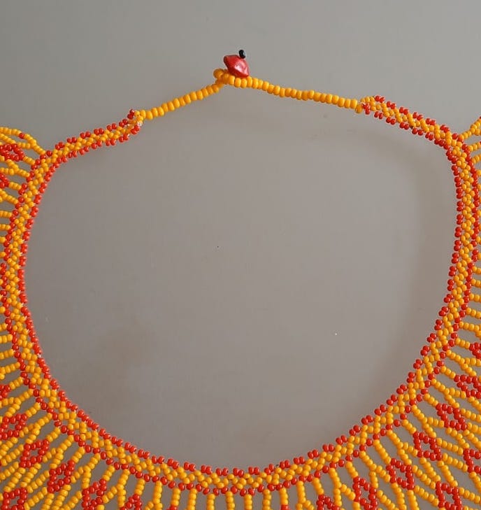 Colar de Miçangas Arte Indígena Rainha |Waura| 907