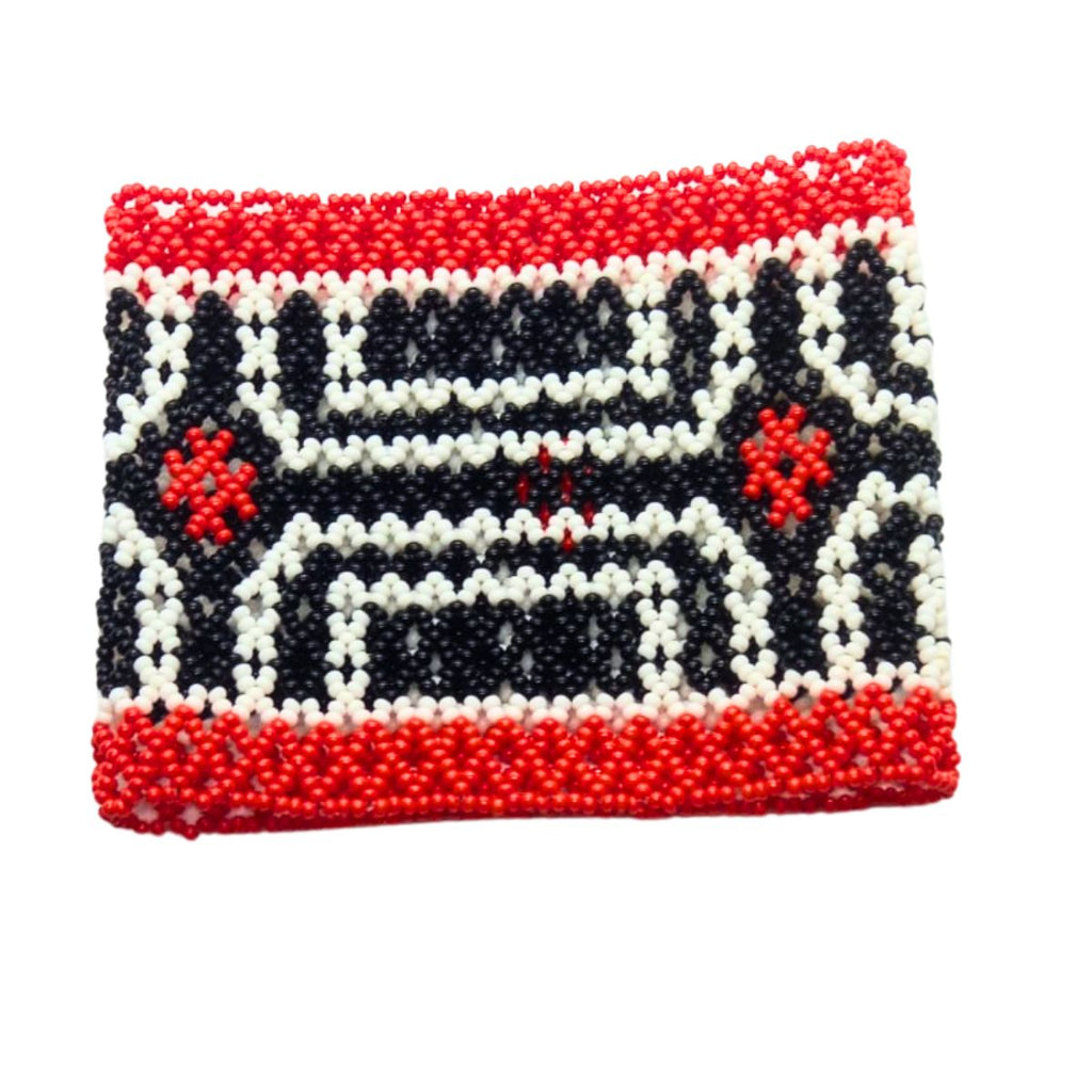 Pulseira de Miçangas Arte Indígena Elástica |Waura| 1385