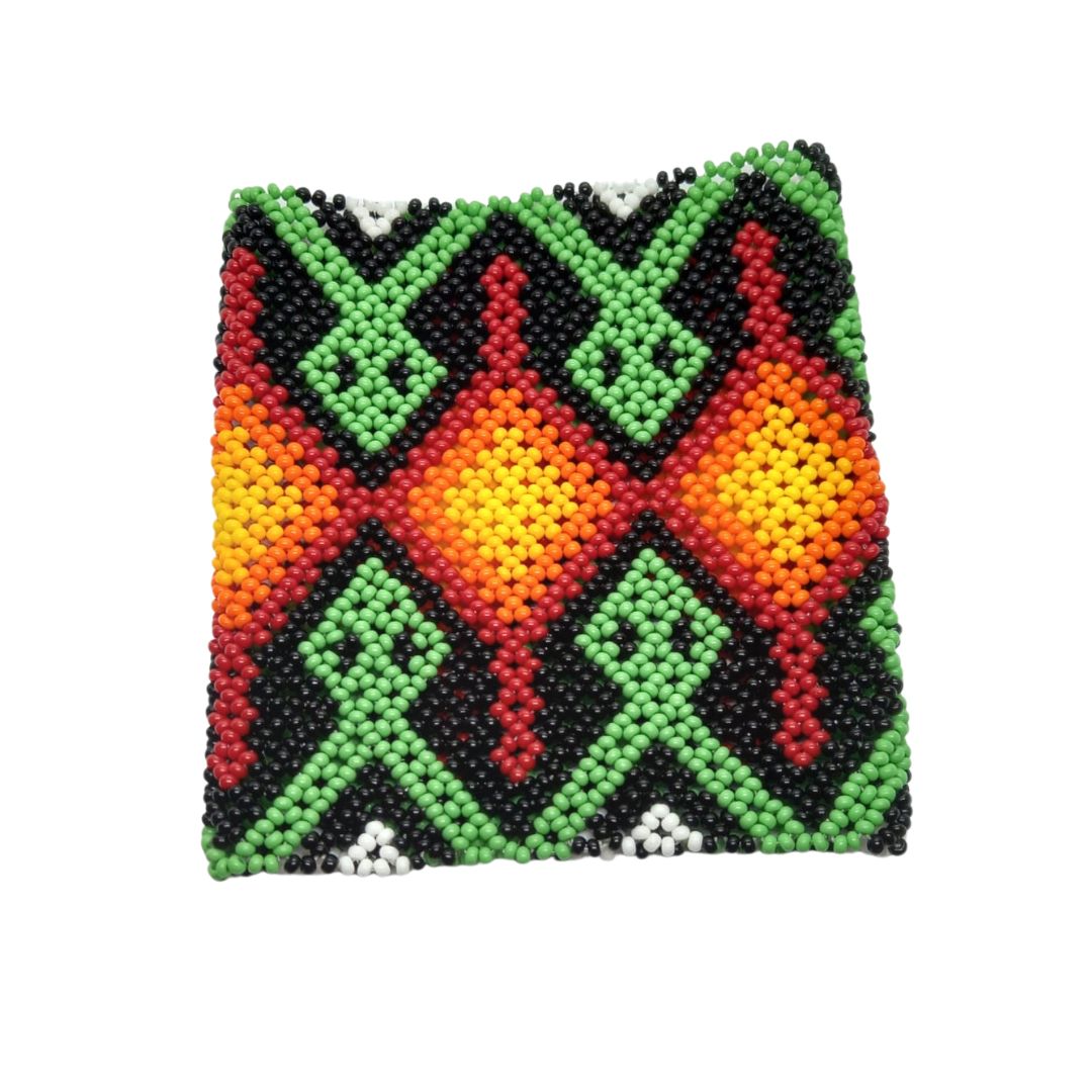 Pulseira de Miçangas Arte Indígena Elástica | Fulni-O | 1279