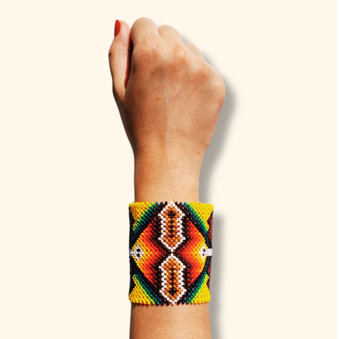 Pulseira de Miçangas Arte Indígena | Etnia Yawanawa | 1169