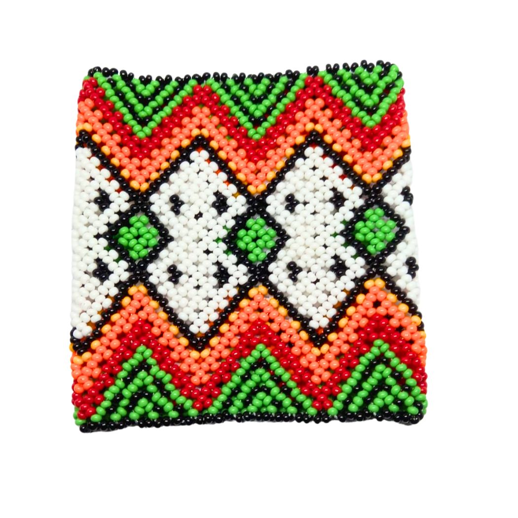 Pulseira de Miçangas Arte Indígena Elástica | Fulni-O | 1293
