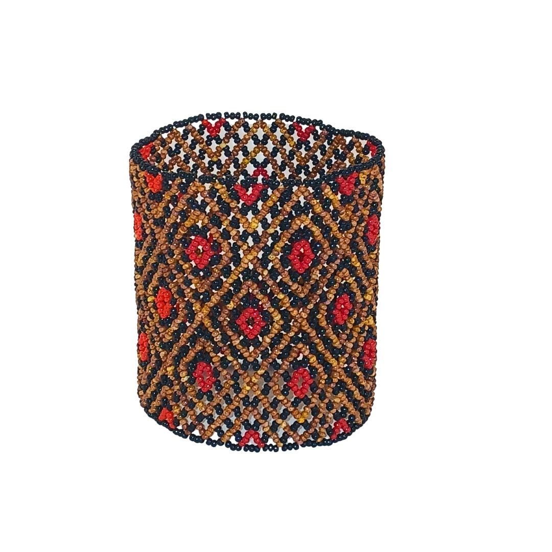 Pulseira De Miçangas Arte Indígena Elástica |waura| 1231