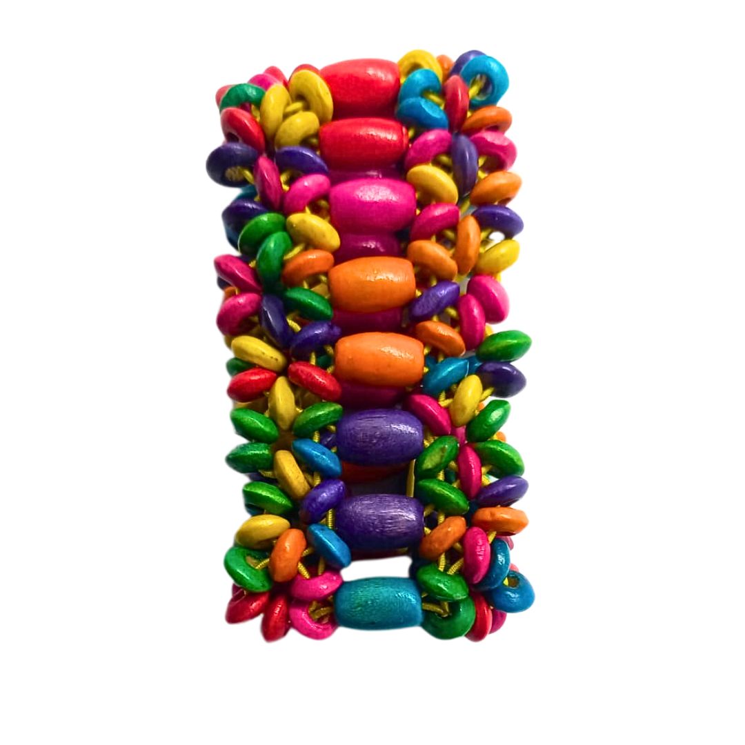 Pulseira Miçangas de Madeira - Arte Indígena Cod.130947