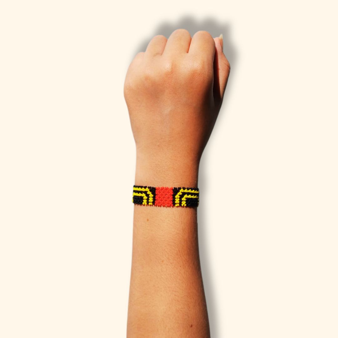 Pulseira de Miçangas Arte Indígena Fina | Waura | 1105