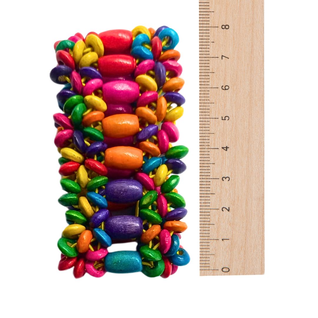 Pulseira Miçangas de Madeira - Arte Indígena Cod.130947
