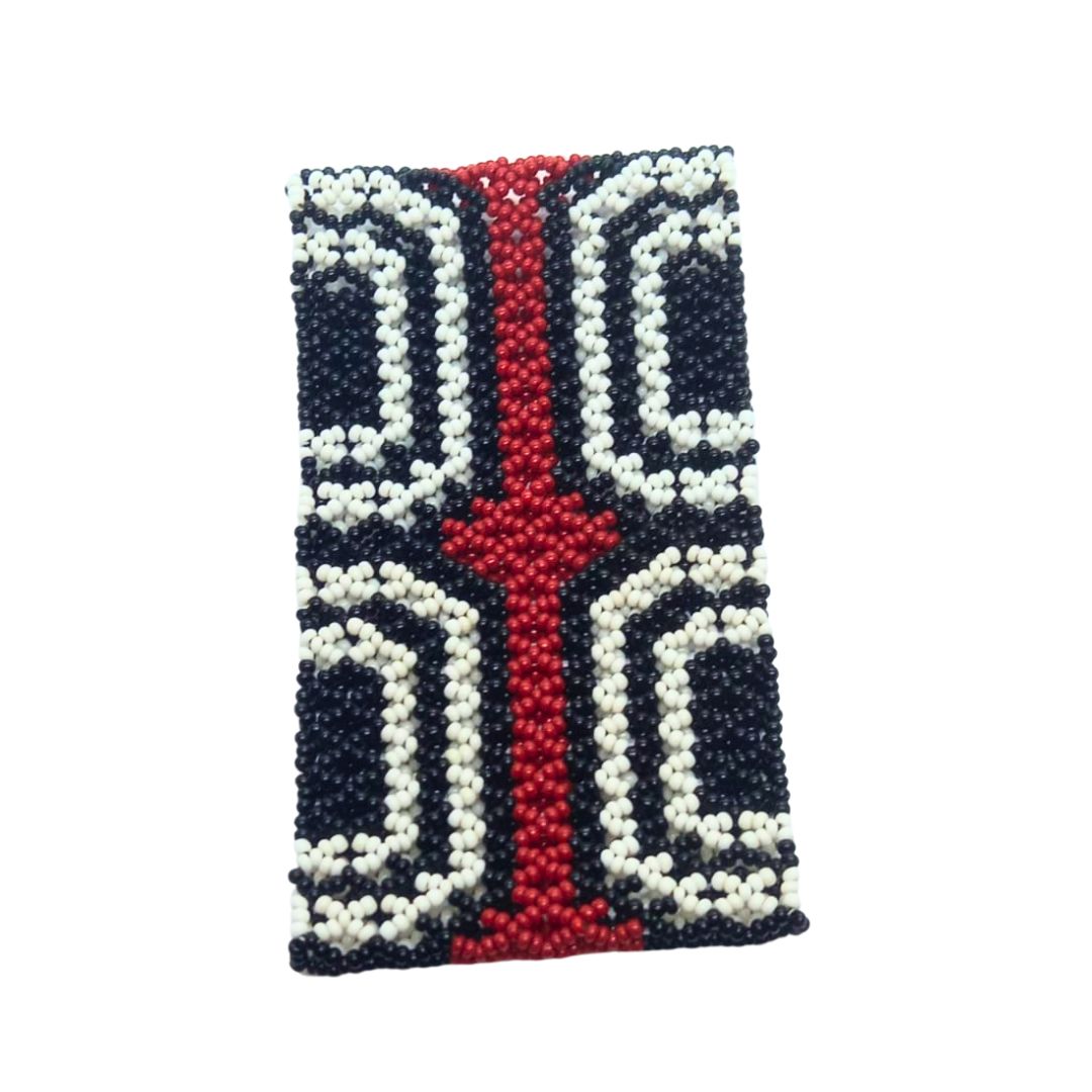 Pulseira de Miçangas Arte Indígena Elástica |Waura| 1229