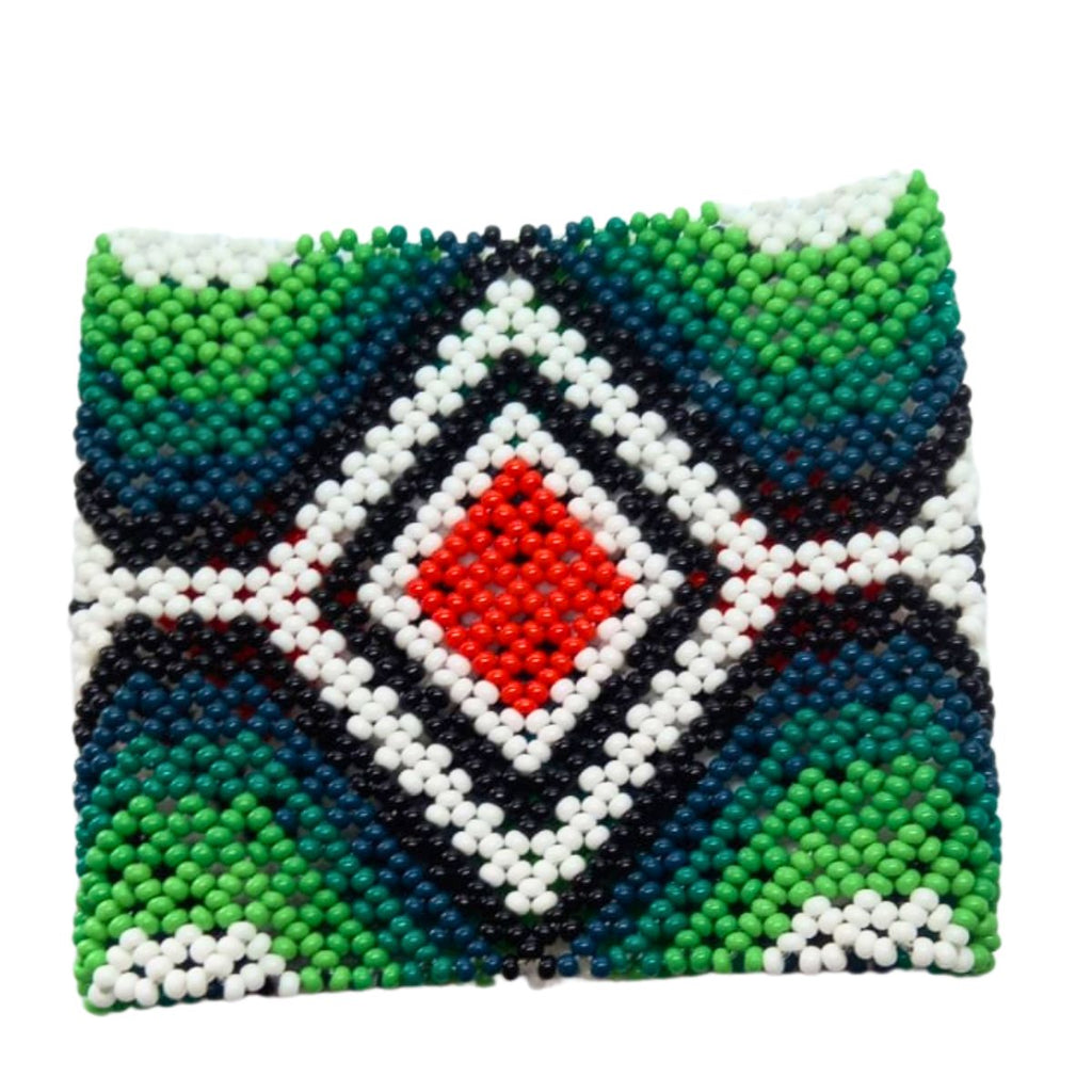 Pulseira de Miçangas Arte Indígena Elástica | Fulni-O | 1311