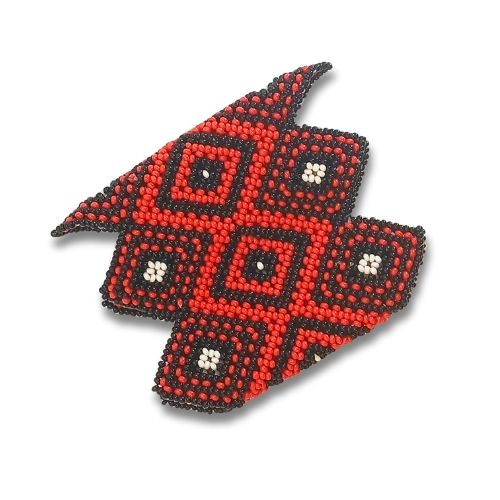 Pulseira De Miçangas Arte Indígena Elástica | Waura | 973