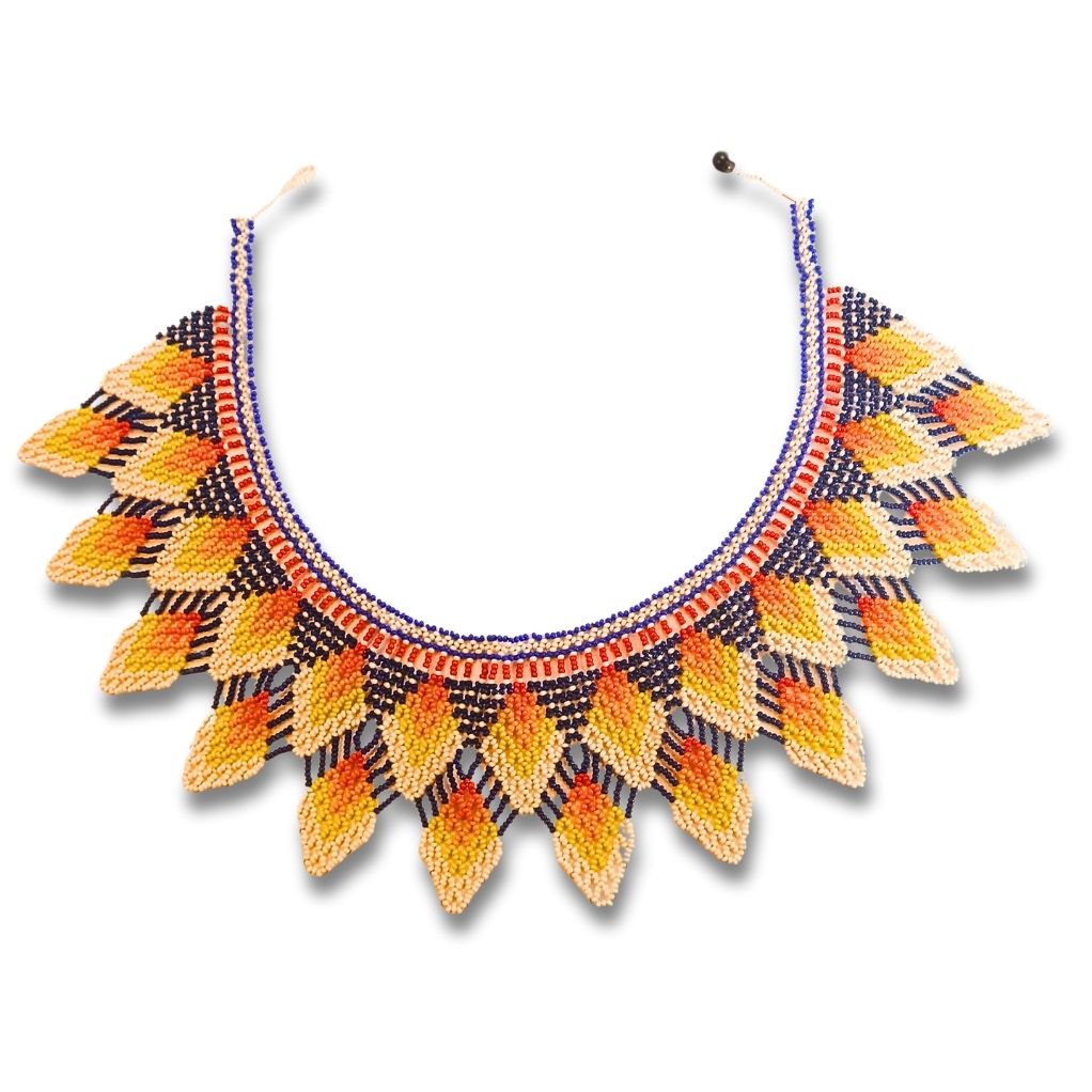 Colar de Miçangas Arte Indígena Rainha |Waura| 913
