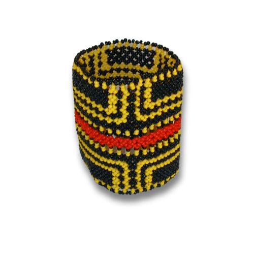 Pulseira de Miçangas Arte Indígena Elástica | Fulni-Ô | 1009