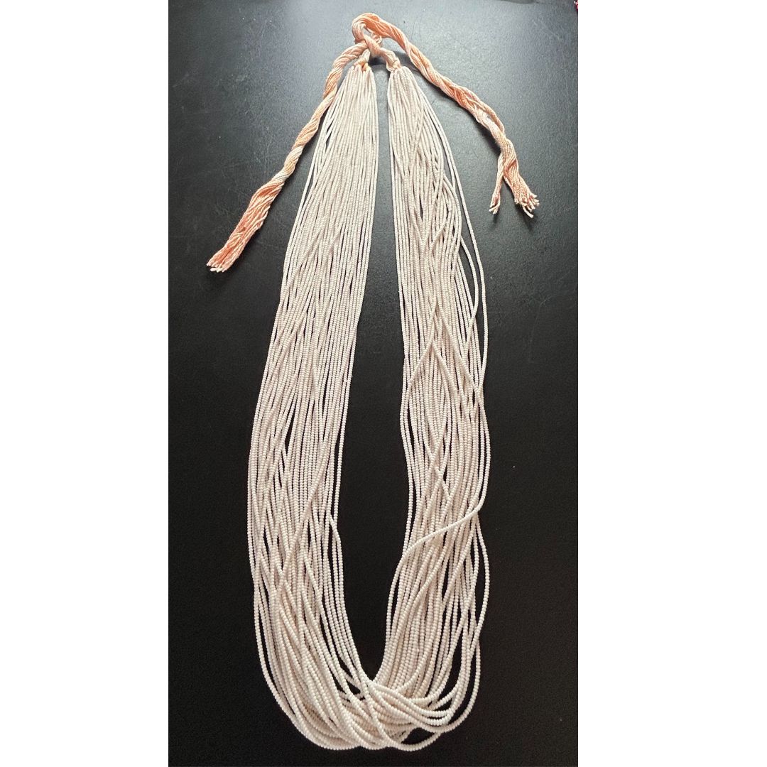 Colar de Miçangas Branca Arte Indígena | Waura| 32 V