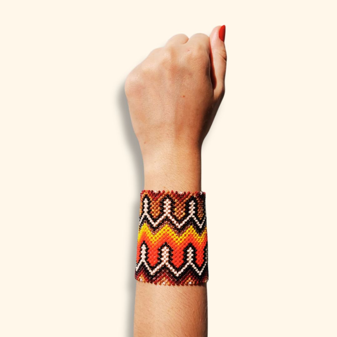 Pulseira de Miçangas Arte Indígena | Etnia Yawanawa | 1165