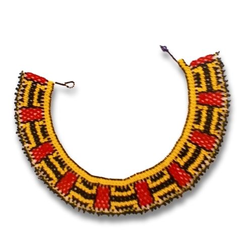 Colar de Miçangas Arte Indigena  Rainha |Waura| 1435