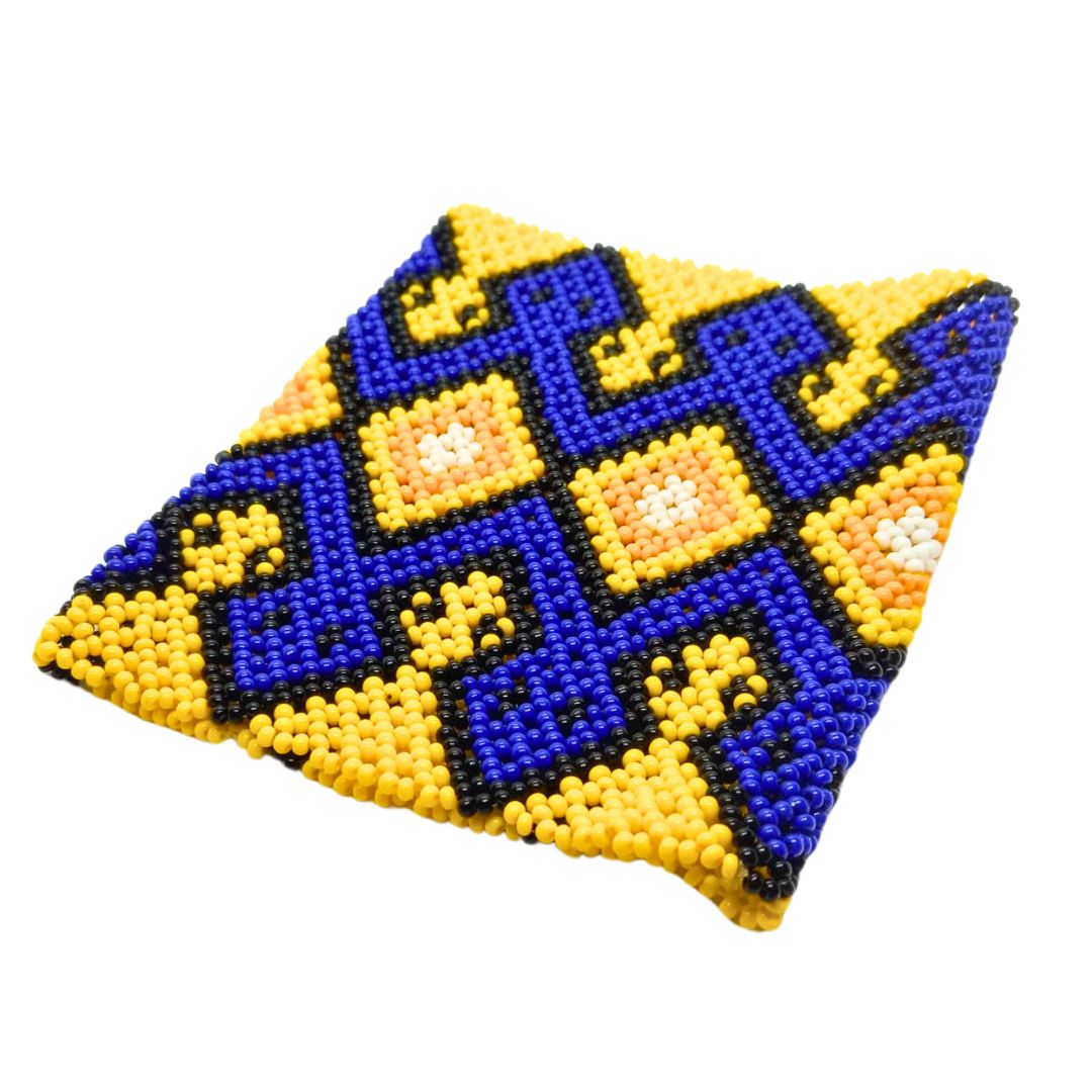 Pulseira de Miçangas Arte Indígena Elástica | Fulni-O | 1283