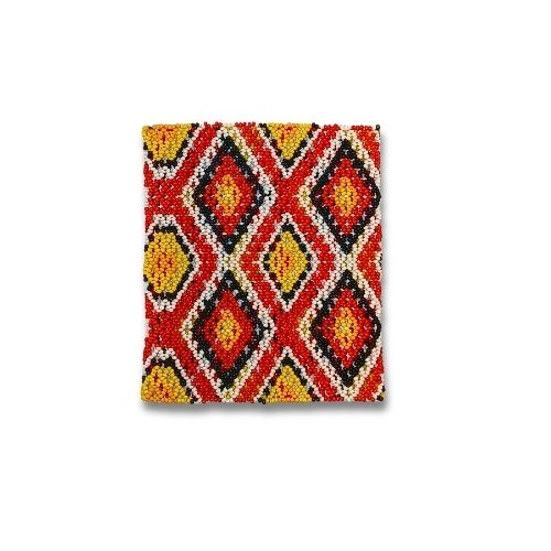 Pulseira De Miçangas Arte Indígena Elástica |waura| 1383