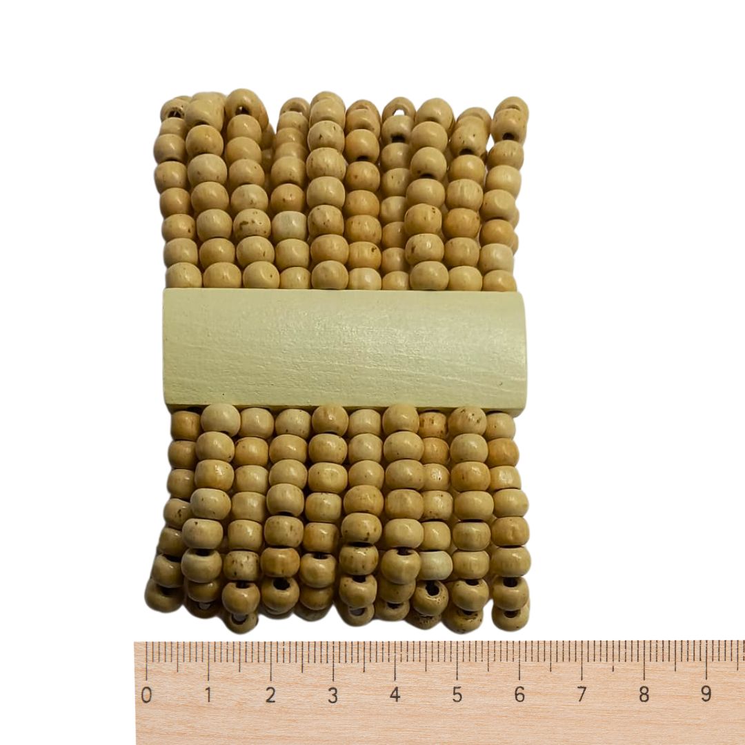 Pulseira Miçangas de Madeira - Arte Indígena Cod.130949