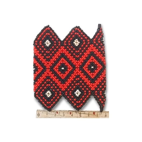 Pulseira De Miçangas Arte Indígena Elástica | Waura | 973