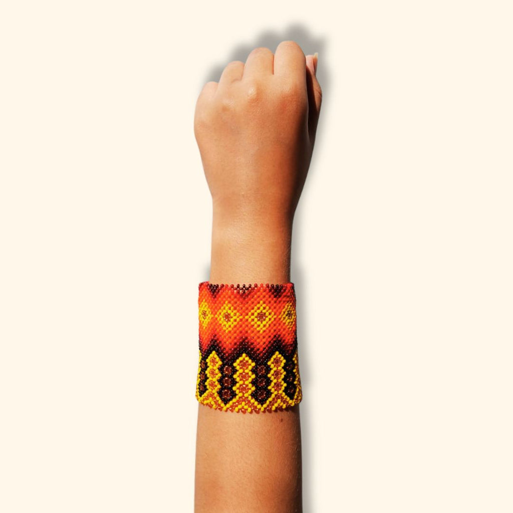 Pulseira de Miçangas Arte Indígena | Etnia Yawanawa | 1173