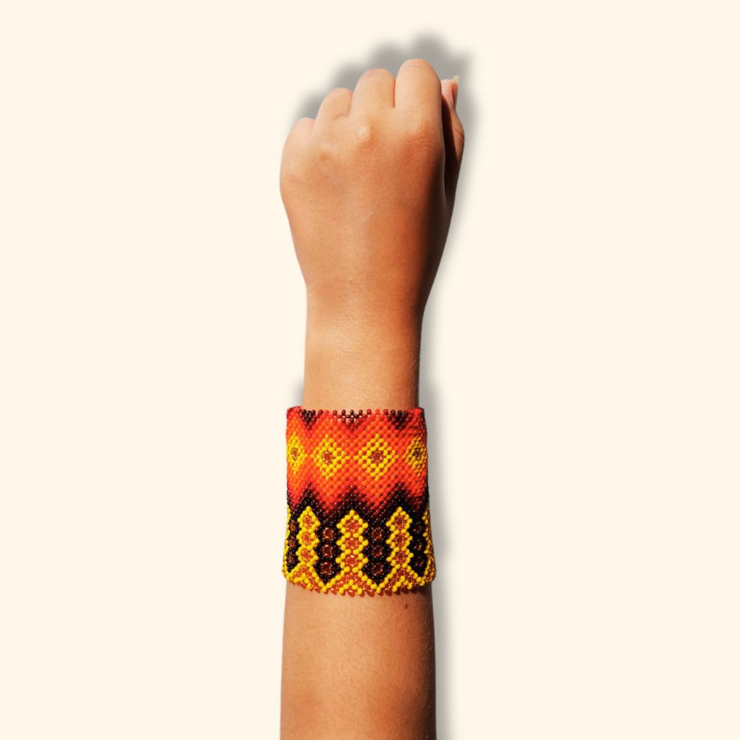 Pulseira de Miçangas Arte Indígena | Etnia Yawanawa | 1173