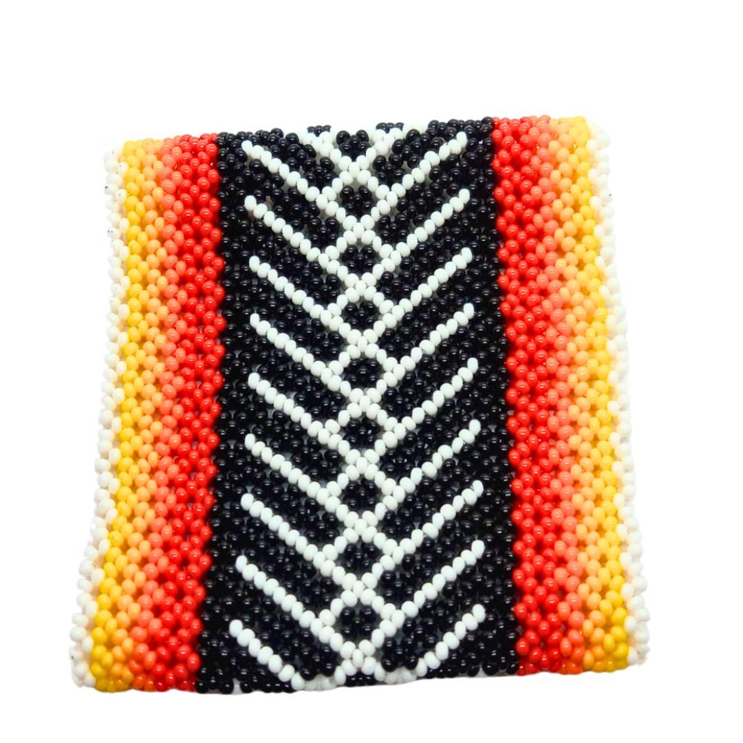Pulseira de Miçangas Arte Indígena Elástica | Fulni-O | 1271