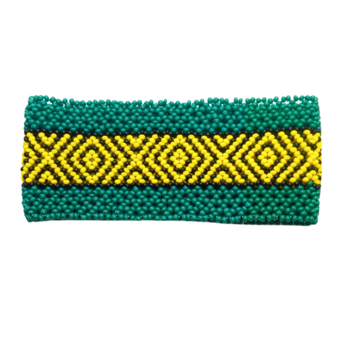 Pulseira de Miçangas Arte Indígena Elástica |Waura| 1405