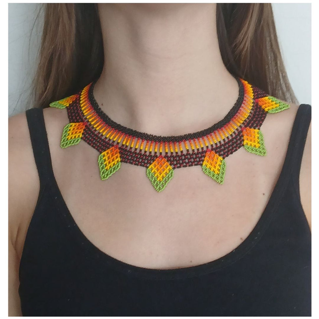 Colar de Miçangas Arte Indígena Rainha | Waura | 1521