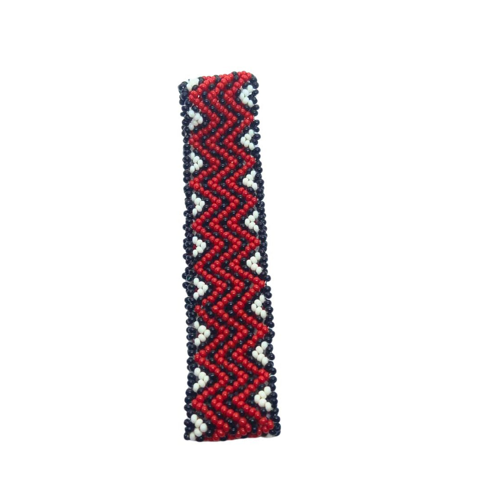 Pulseira de Miçangas Arte Indígena  Fina | Waura | 1263 - Vermelho
