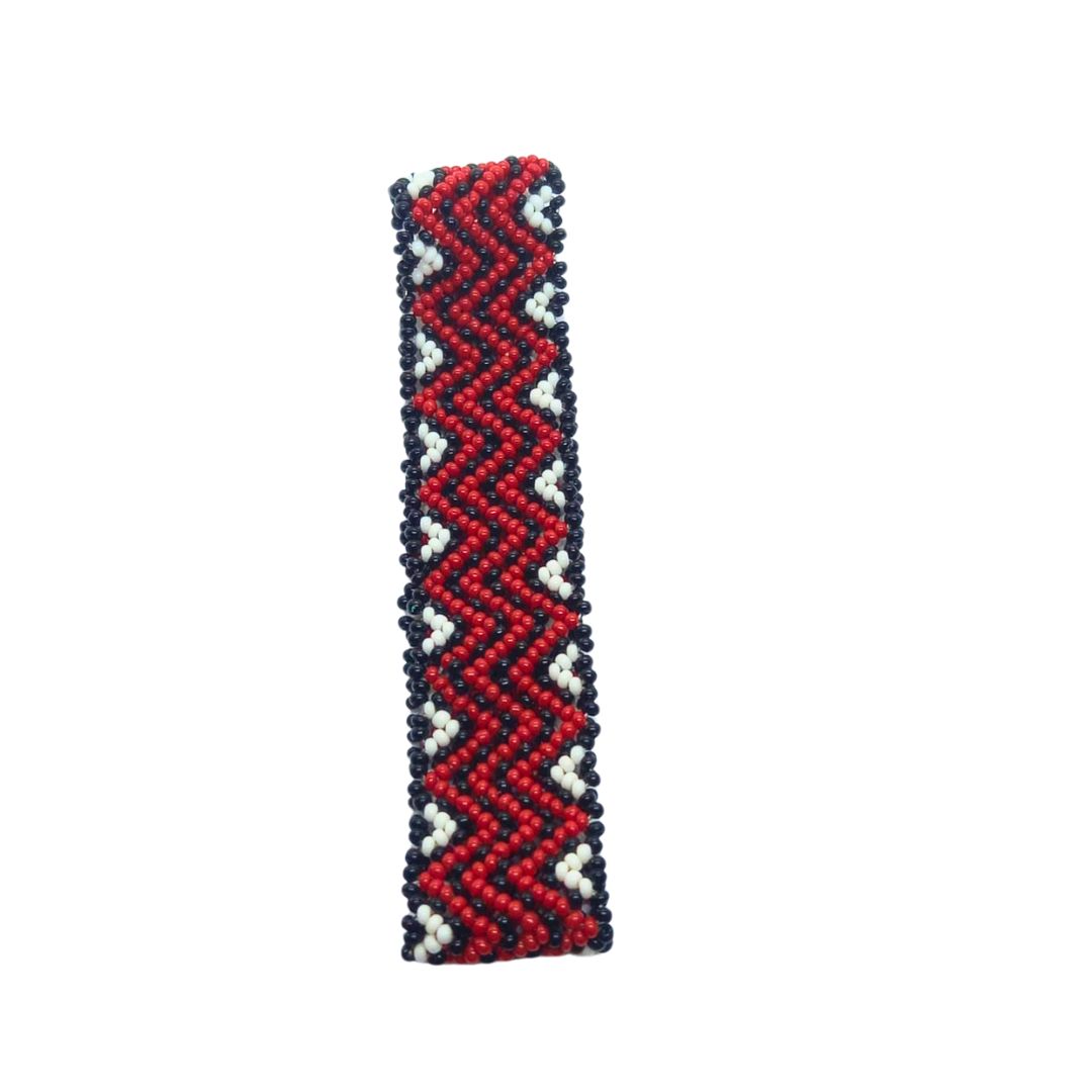 Pulseira de Miçangas Arte Indígena  Fina | Waura | 1263 - Vermelho